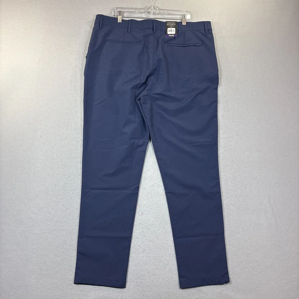 Banana Republic Men's Flat Front Pant Navy‎ 40X32 NWT